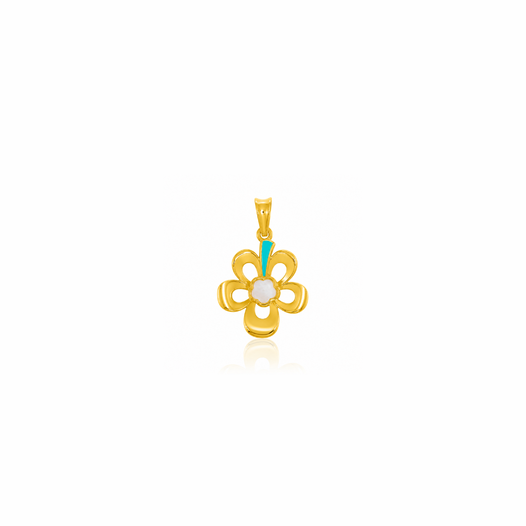 Golden Orchid Pendant