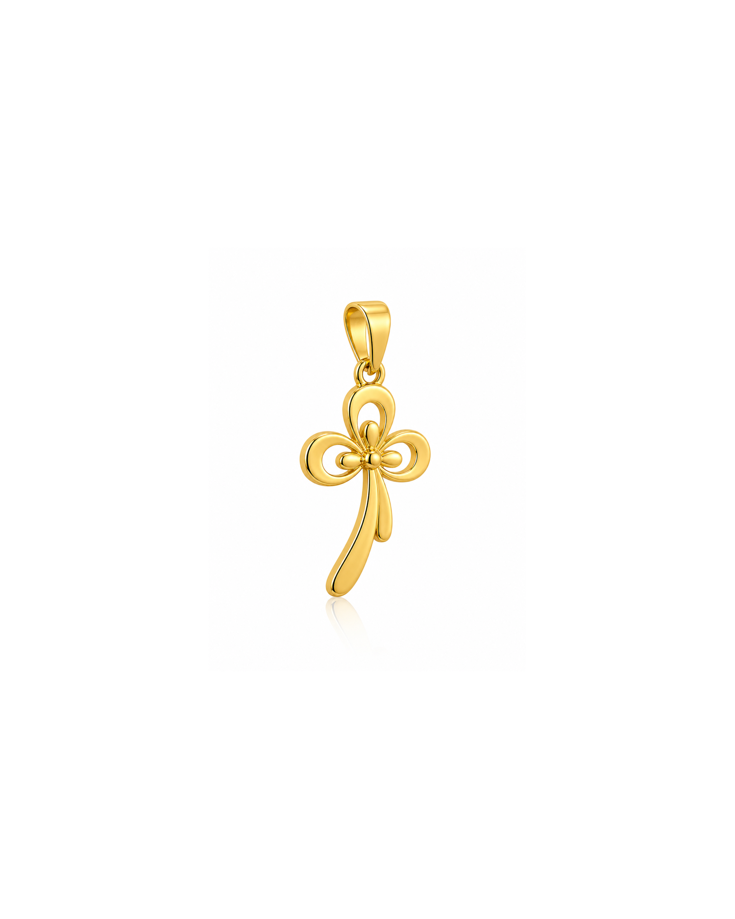 Louvre Bow Cross Pendant