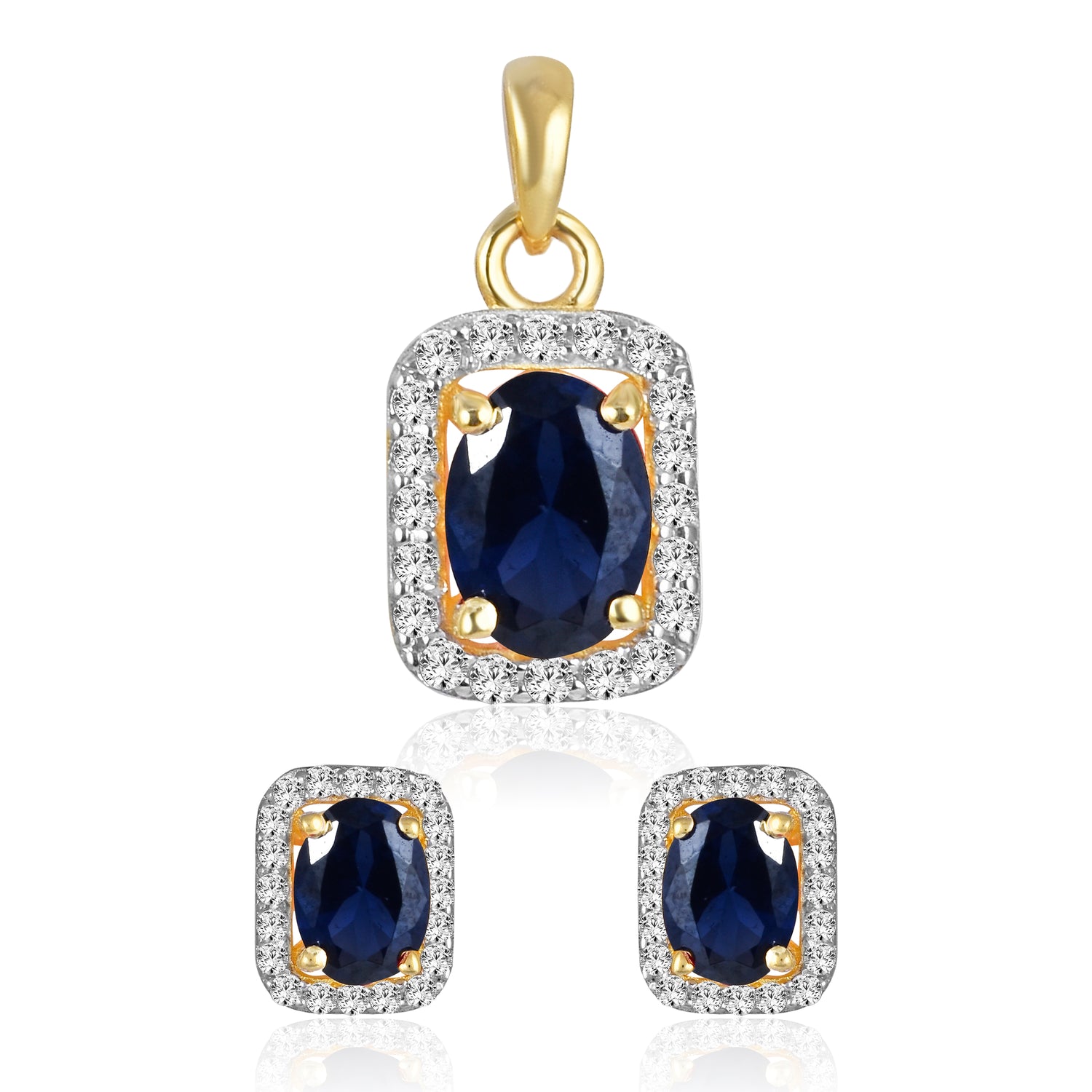 Sapphire Luxe Pendant Set