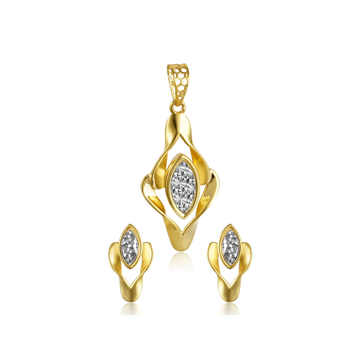 Lumora Leaf Pendant Set