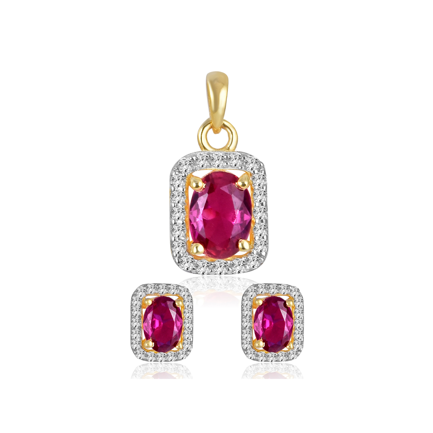Ruby Luxe Pendant Set