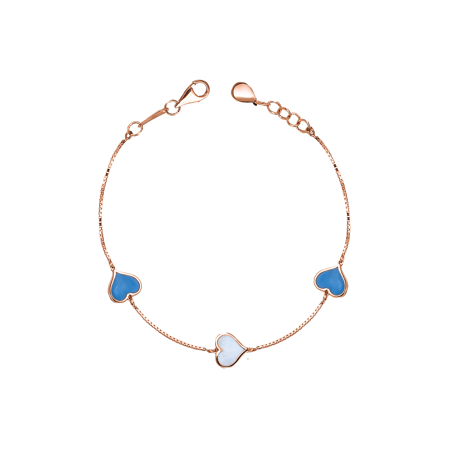Skywhite Hearts Bracelet