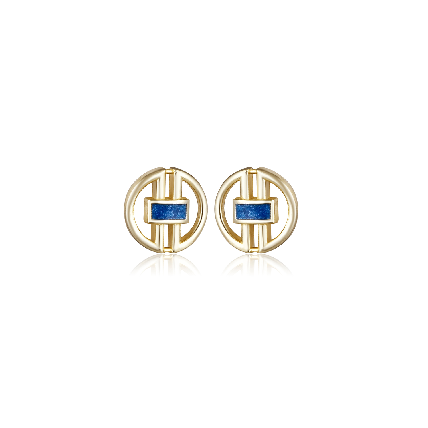 Sapphire Axis Earrings