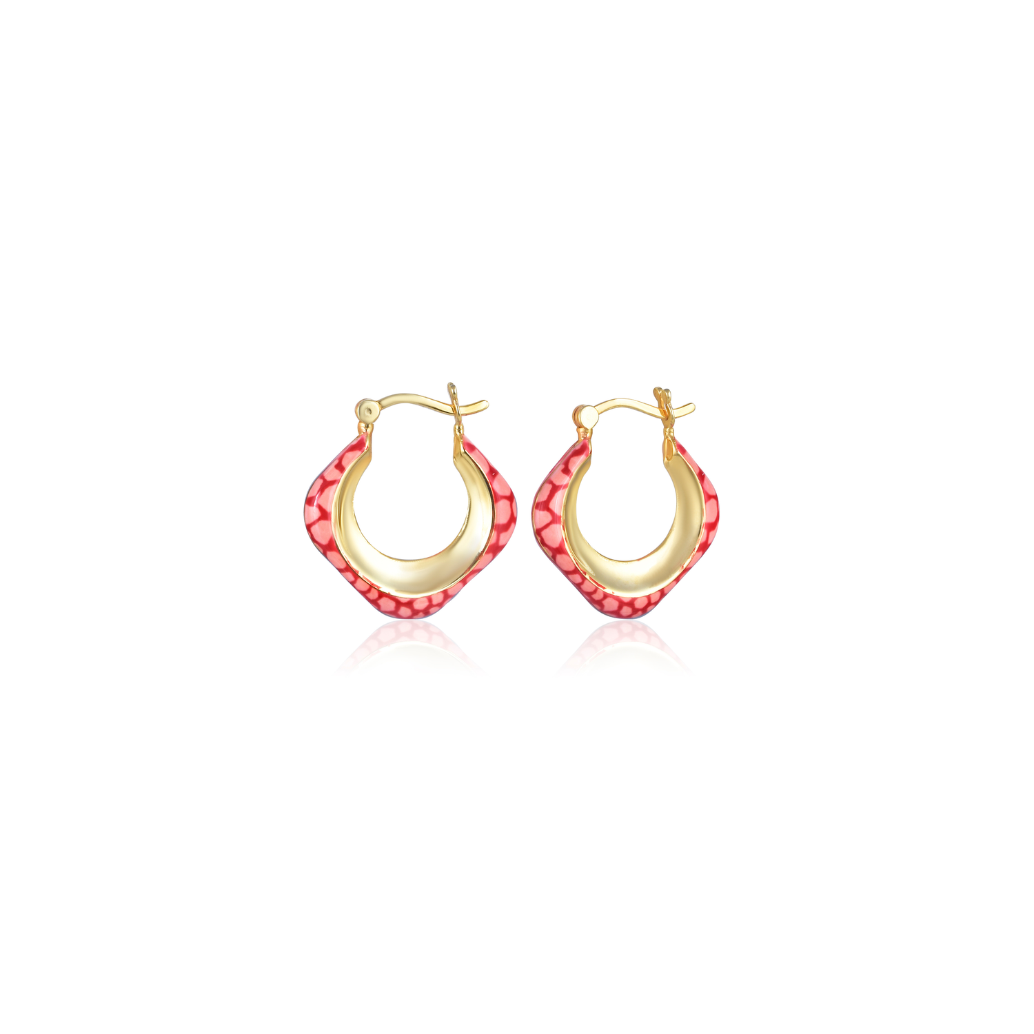 Rose Serpant Hoops | Square