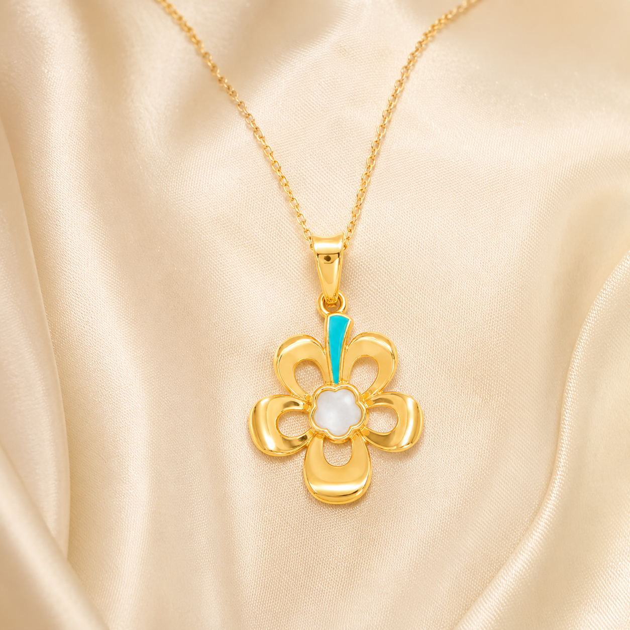 Golden Orchid Pendant