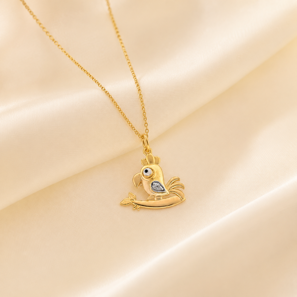 Golden Macaw Pendant