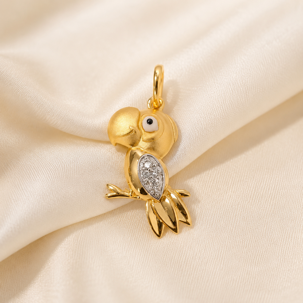 Golden Parrot Pendant
