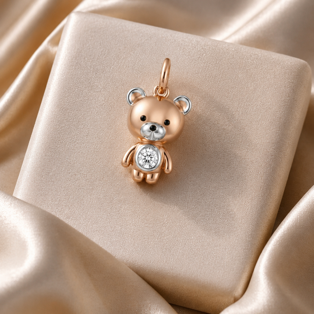 Petite Oslo Teddy Bear Pendant