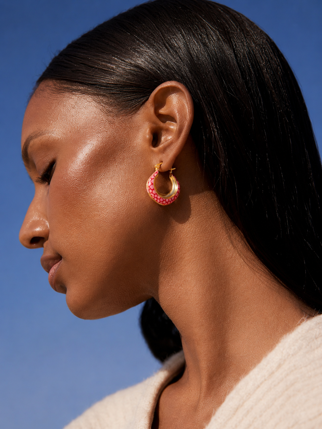 Rose Serpant Hoops | Square