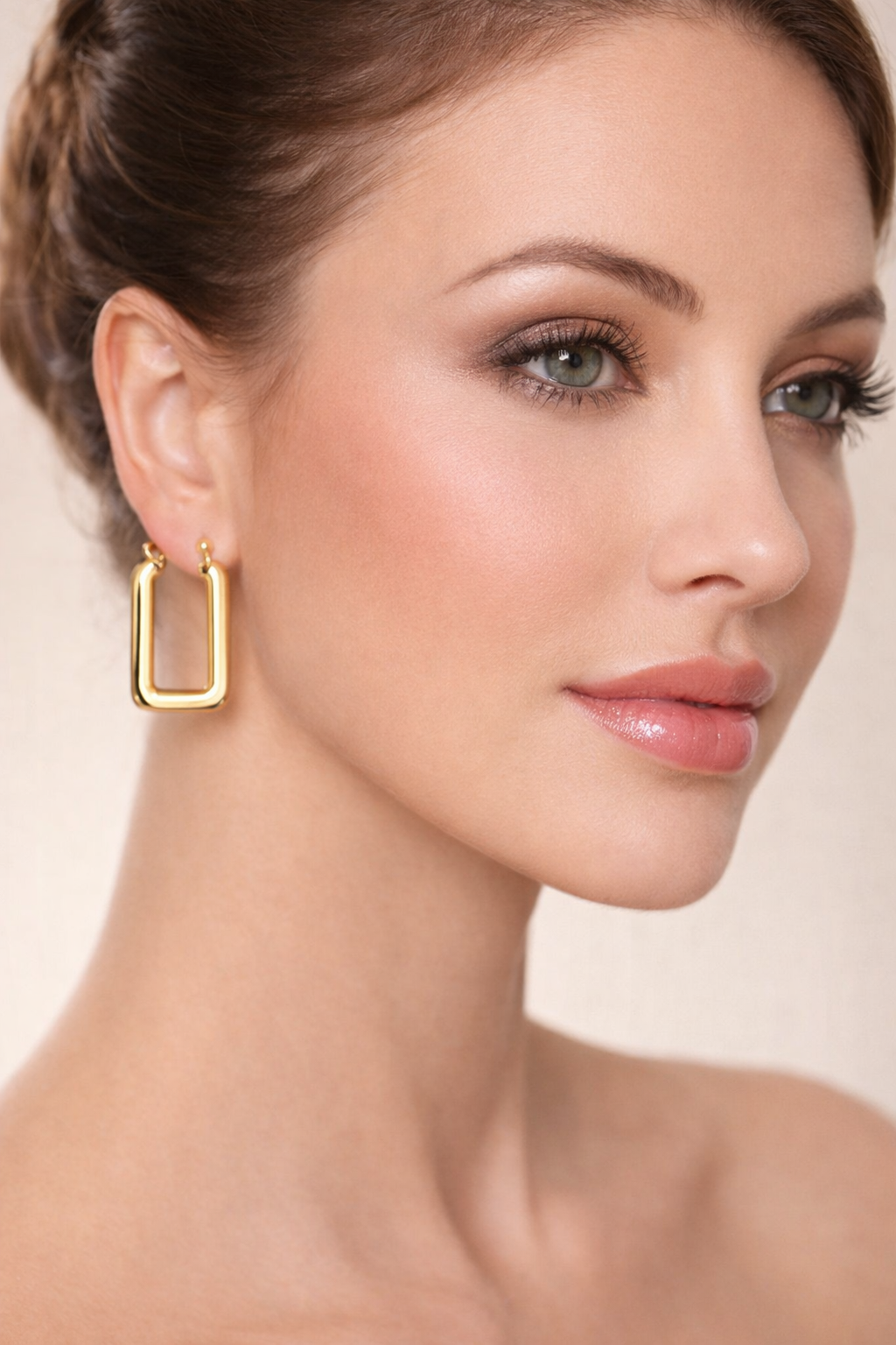 Golden Frame Hoops