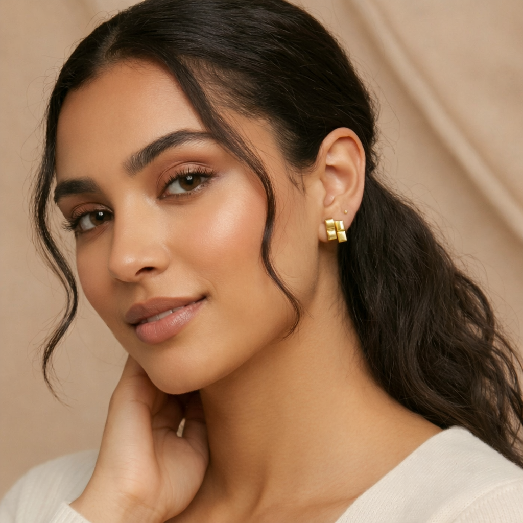 Modern Brick Earrings