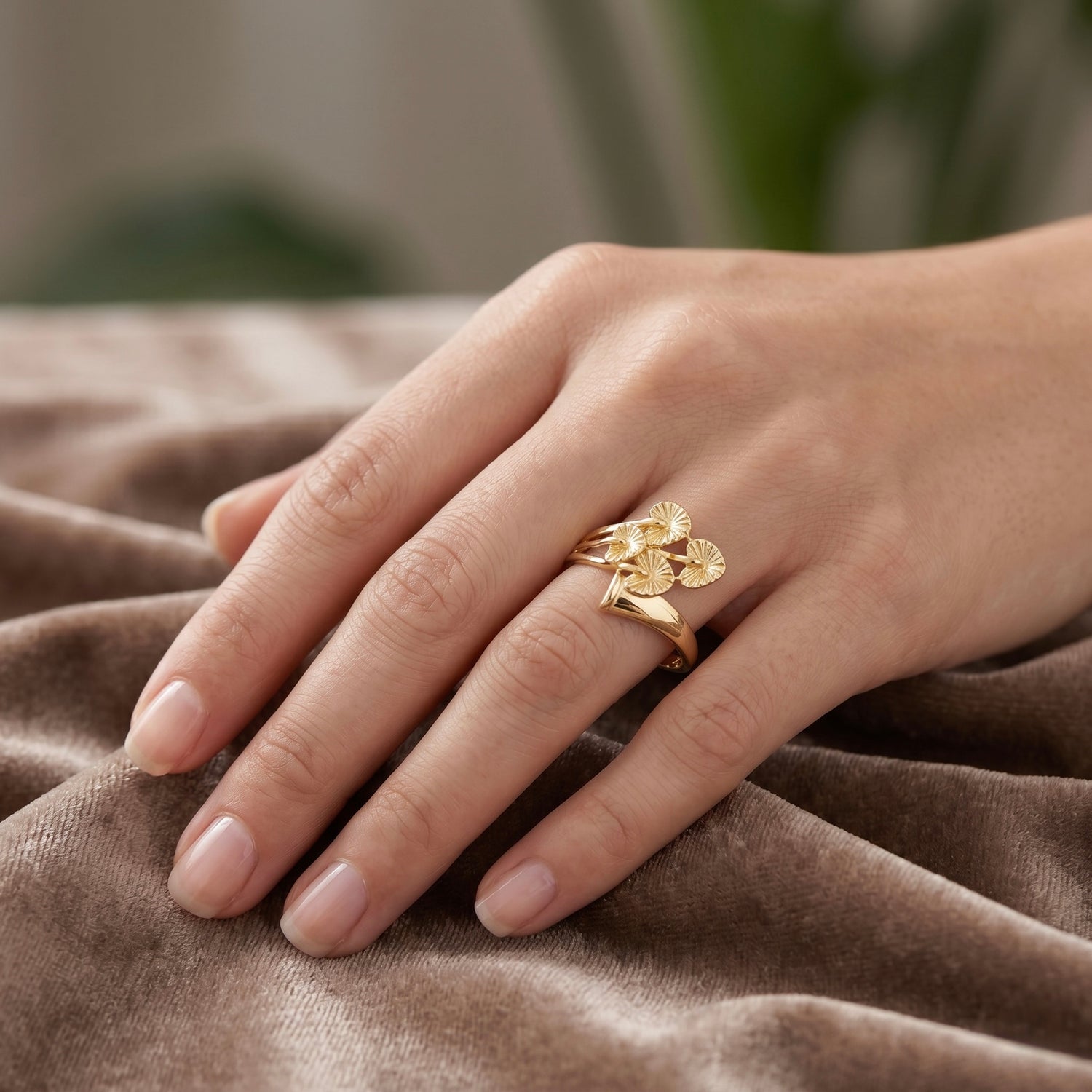 Golden Bloom Ring