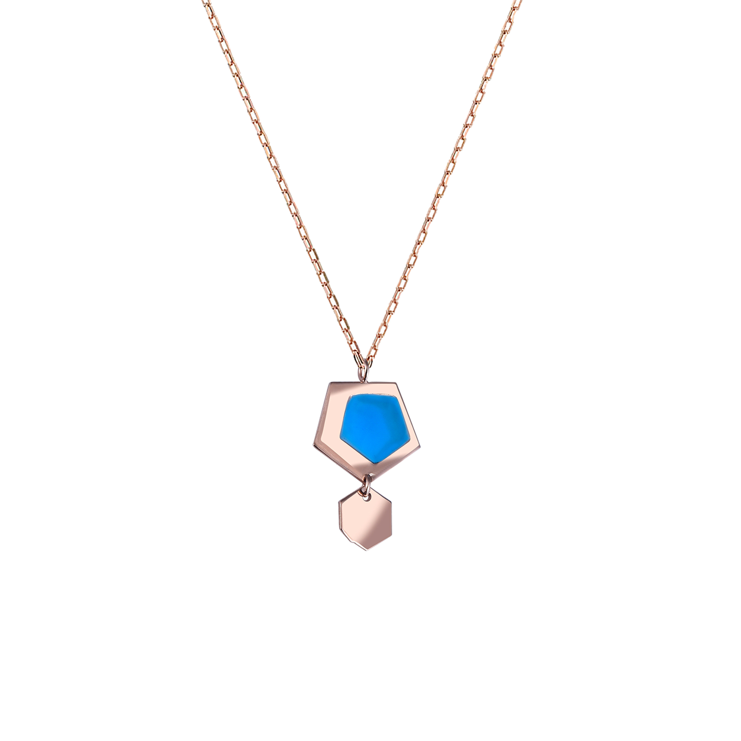Blue Ember Pendant Chain