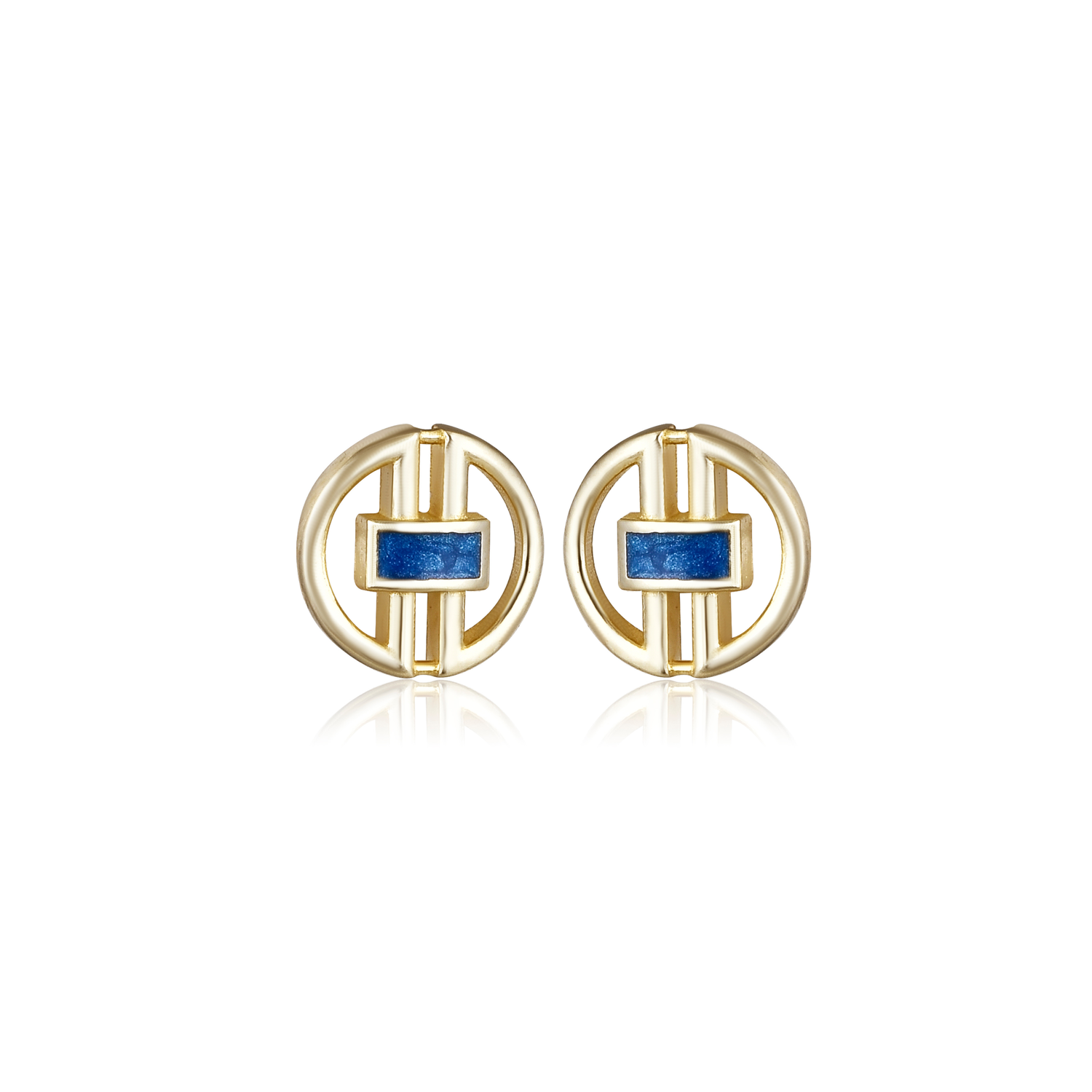 Sapphire Axis Earrings