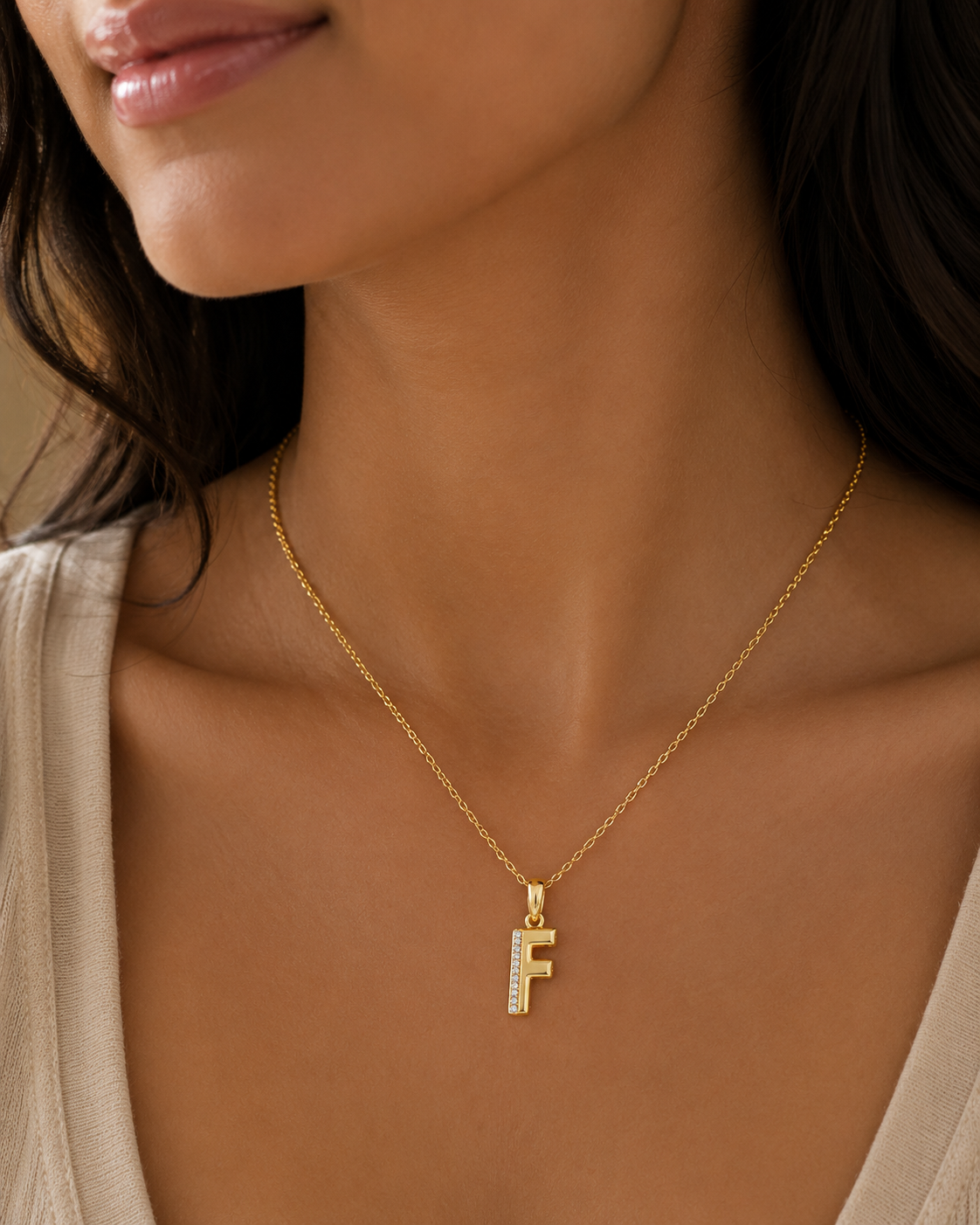 F Initial Pendant