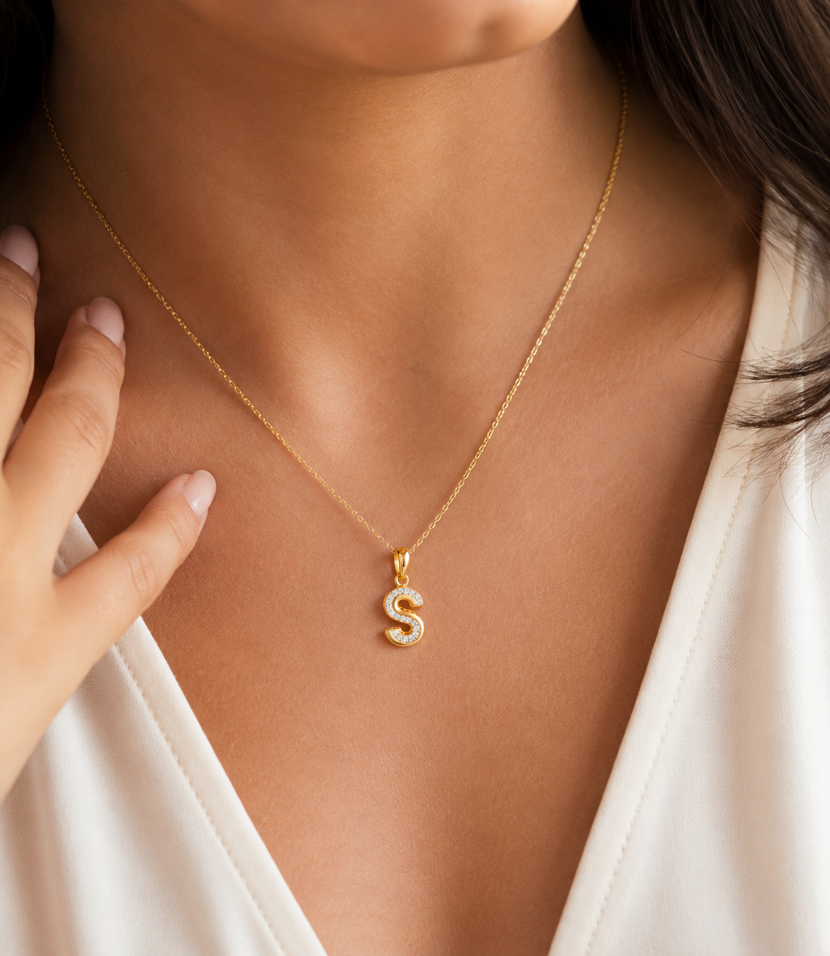 S Initial Pendant